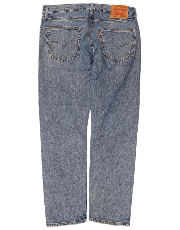 Levi's Herren 502 Tapered Jeans W33 L32 Blaue Baumwolle