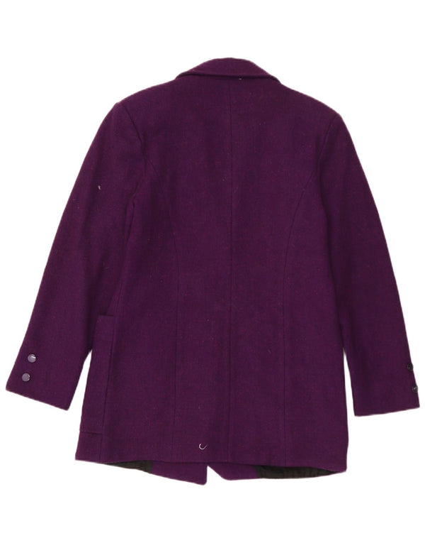 Vintage Damen 3-Knopf-Blazerjacke UK 12 Mittellila