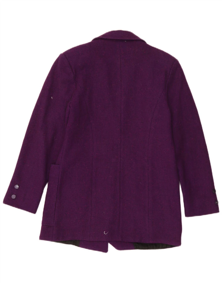 Vintage Damen 3-Knopf-Blazerjacke UK 12 Mittellila