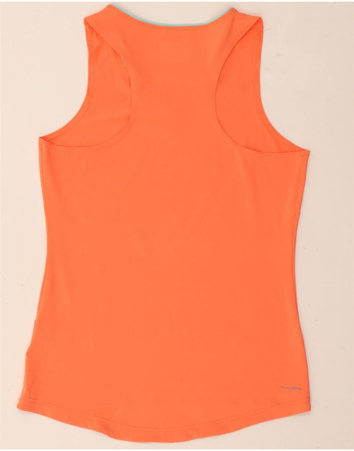 Reebok Damen Weste Top UK 12/14 Medium Orange Polyester
