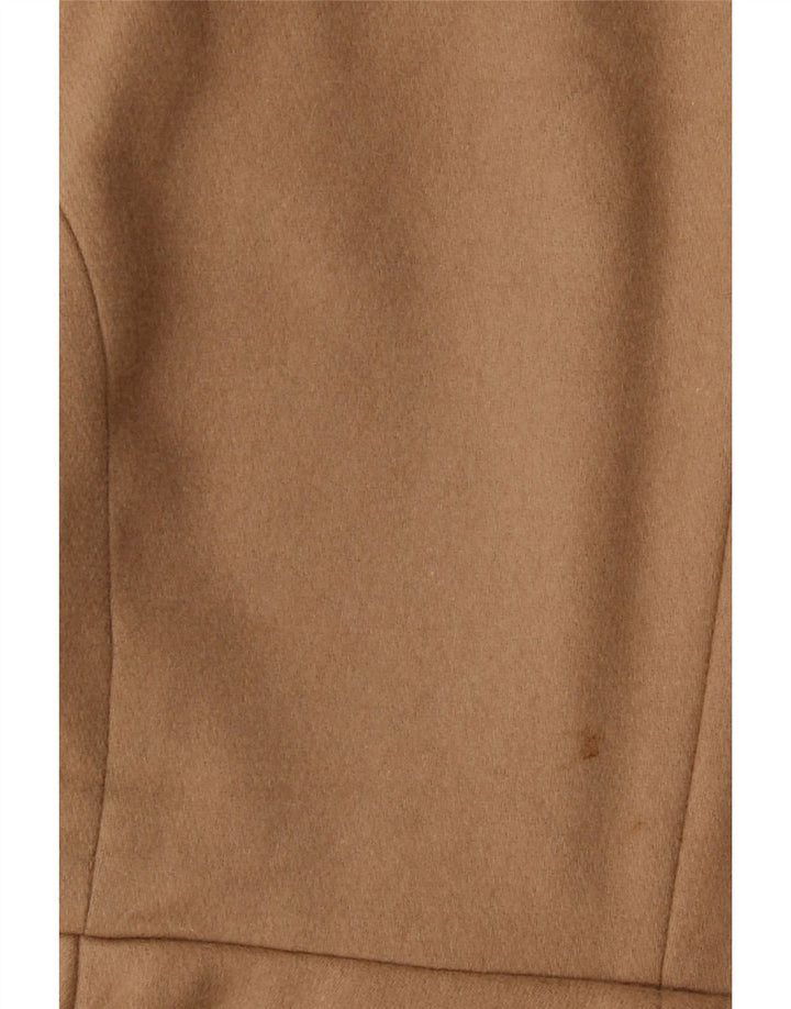 Oasis Zweireihiger Damenmantel UK 16 Large Beige Wolle
