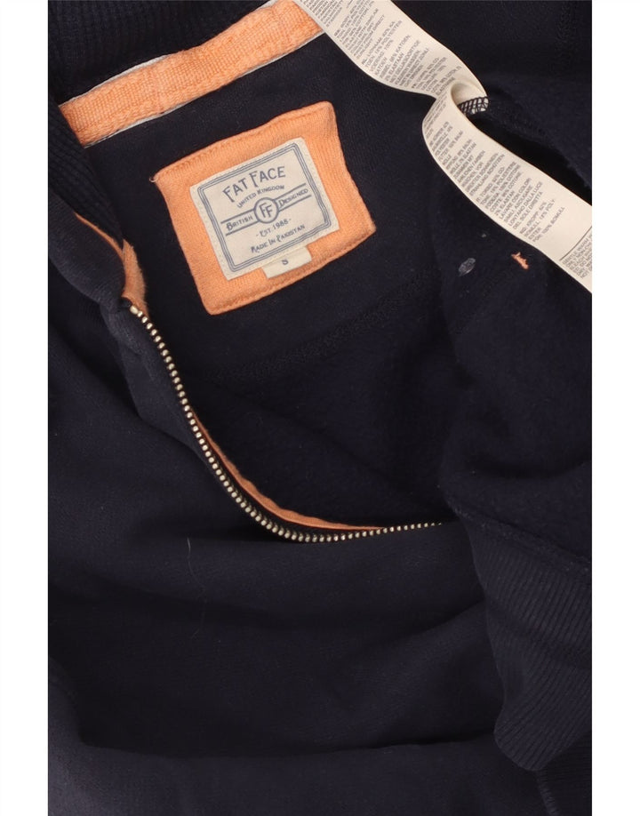 Fat Face Herren-Kapuzenpullover mit Reißverschluss, Größe S, marineblau, Baumwolle