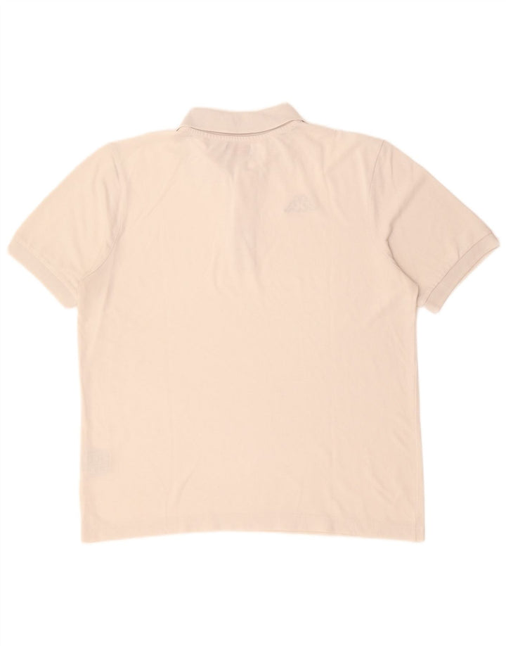 Kappa Herren-Poloshirt aus mittelweißer Baumwolle