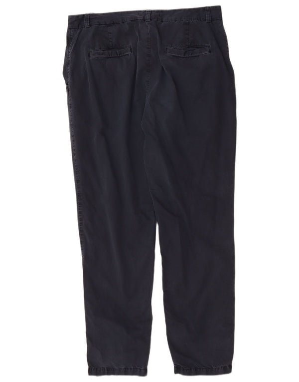 Marks & Spencer Damen Tapered Chinohose UK 14 Large W34 L29 Marineblau