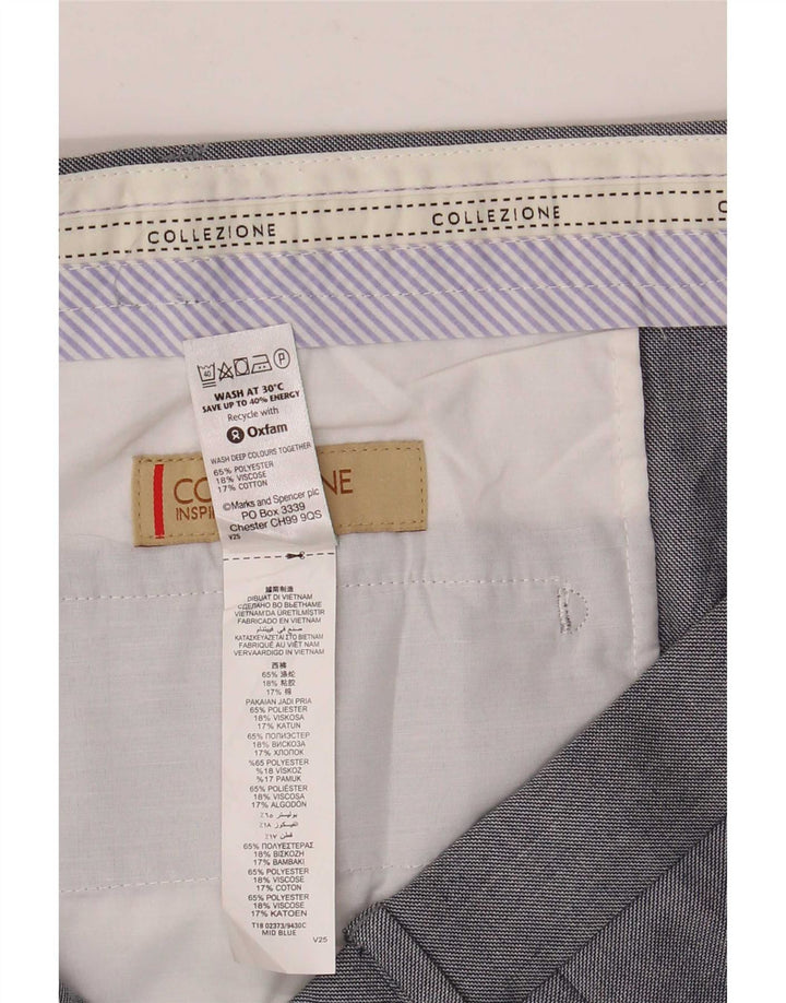 Gerade Herren-Chinohose von Marks & Spencer, W44, L29, Grau, Polyester