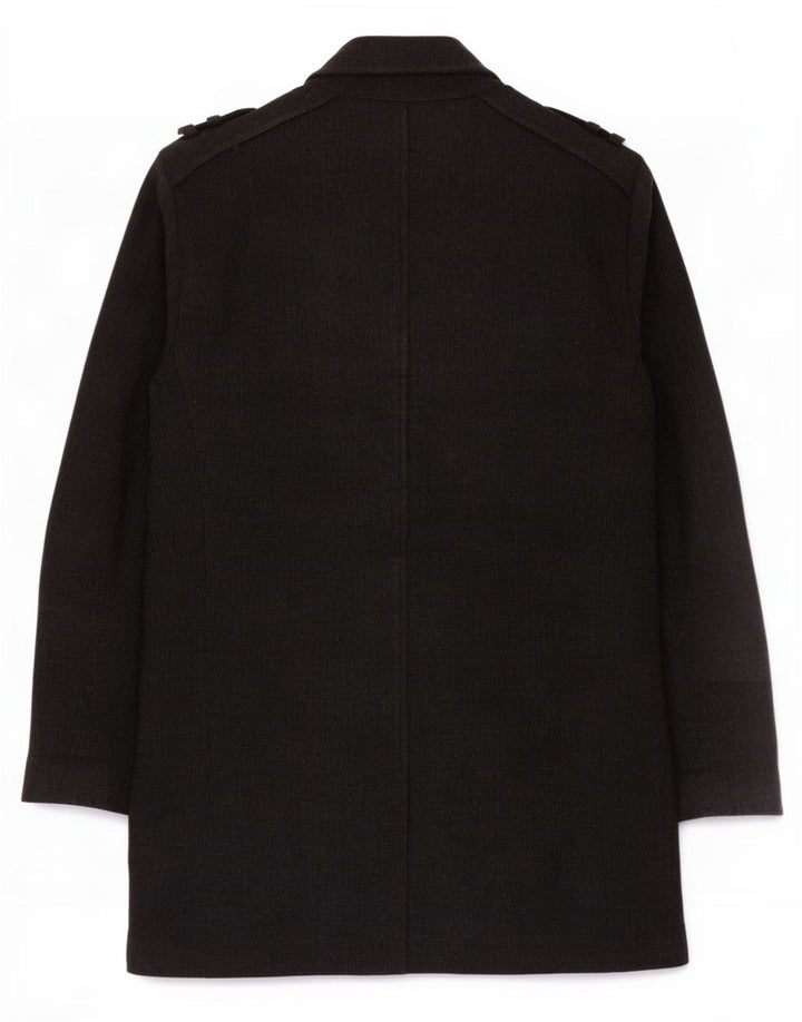Ted Baker Herren-Militärmantel, Größe 4, große graue Wolle