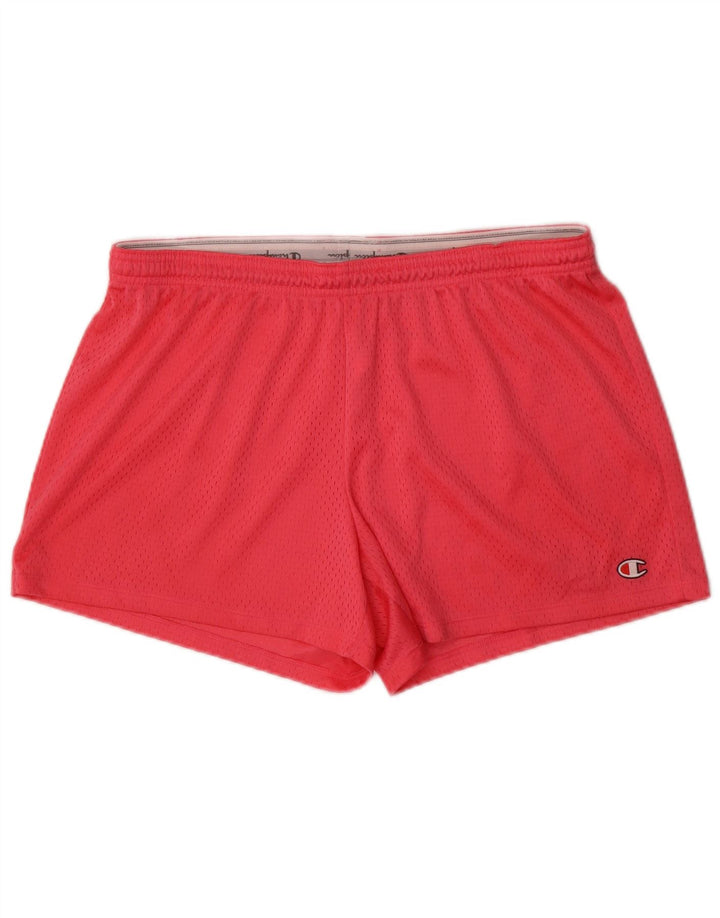 Champion Damen Sportshorts UK 16 Large Rosa Polyester