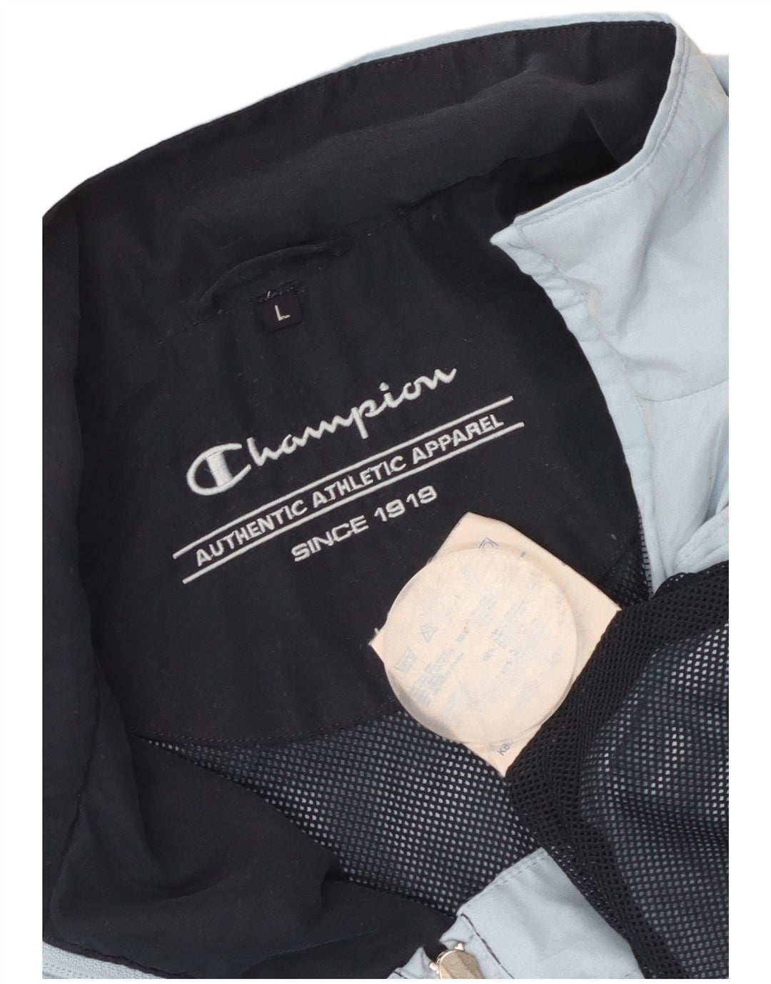 Champion Damen-Trainingsanzug-Top-Jacke, UK 16, Größe L, blau, Polyester