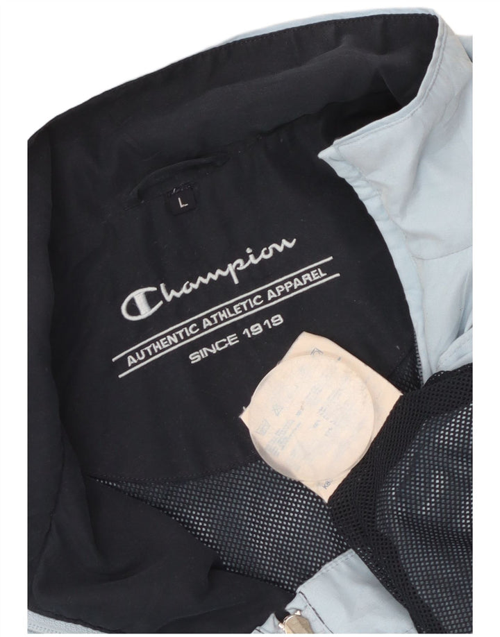 Champion Damen-Trainingsanzug-Top-Jacke, UK 16, Größe L, blau, Polyester