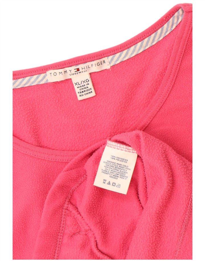 Tommy Hilfiger Damen Fleecepullover UK 18 XL Rosa Polyester