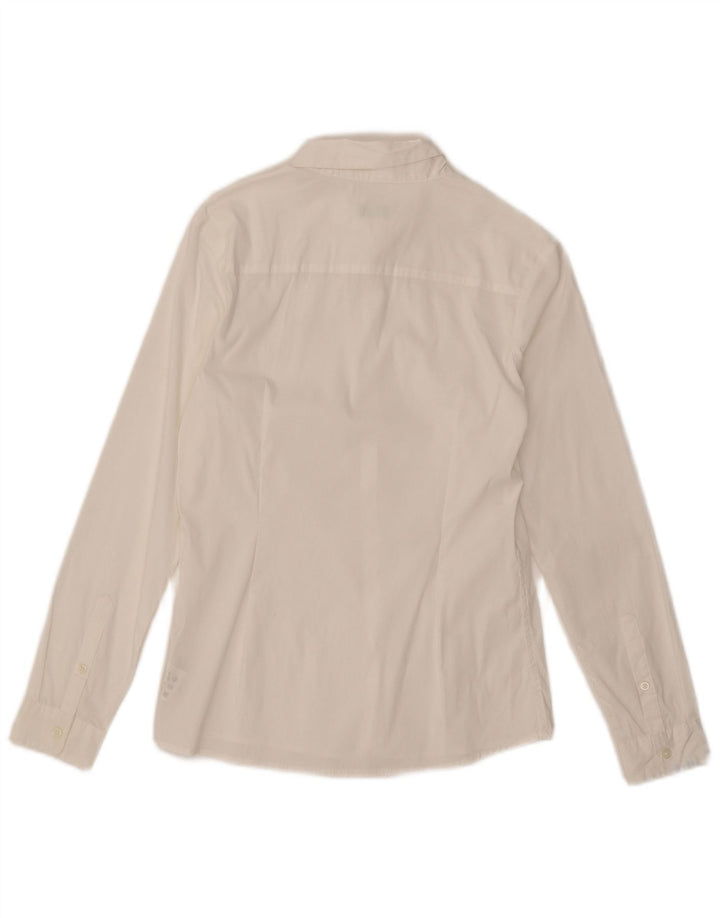 United Colors of Benetton Jungen-Hemd, 10–11 Jahre, XL, weiße Baumwolle