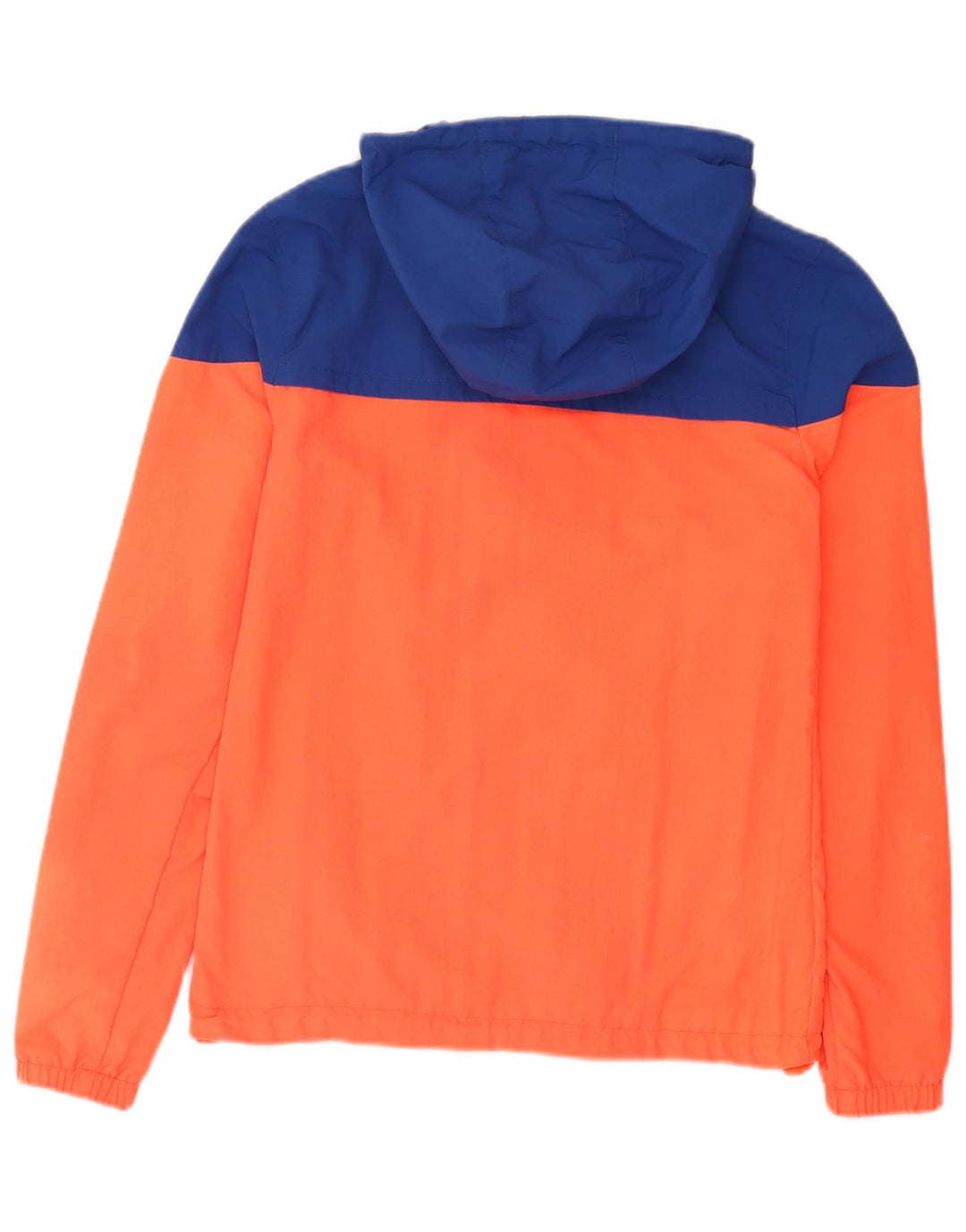 SUPERDRY Herren-Regenjacke mit Kapuze, UK 34, XS, orangefarbenes Colourblock-Nylon