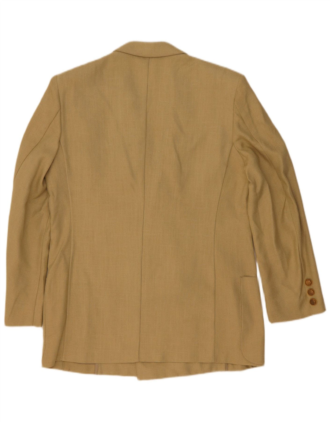 Vintage Herren Zweireiher Blazer Jacke UK 44 2XL Beige