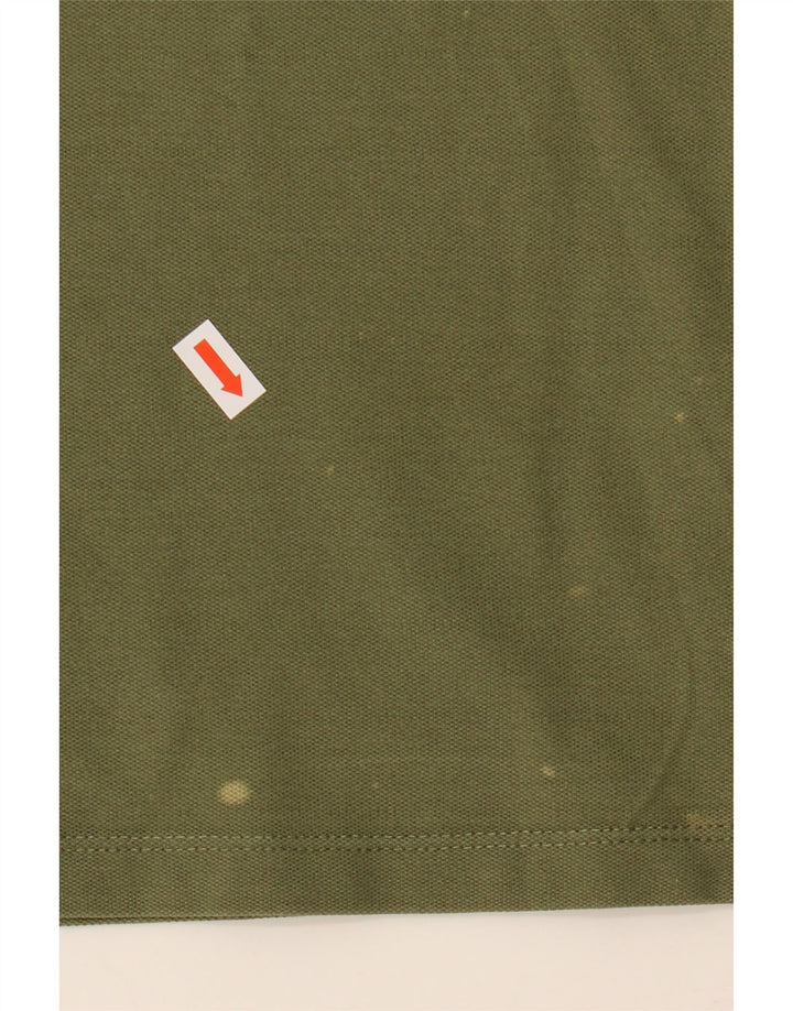 Liu Jo Herren-Poloshirt, groß, Khaki, Baumwolle