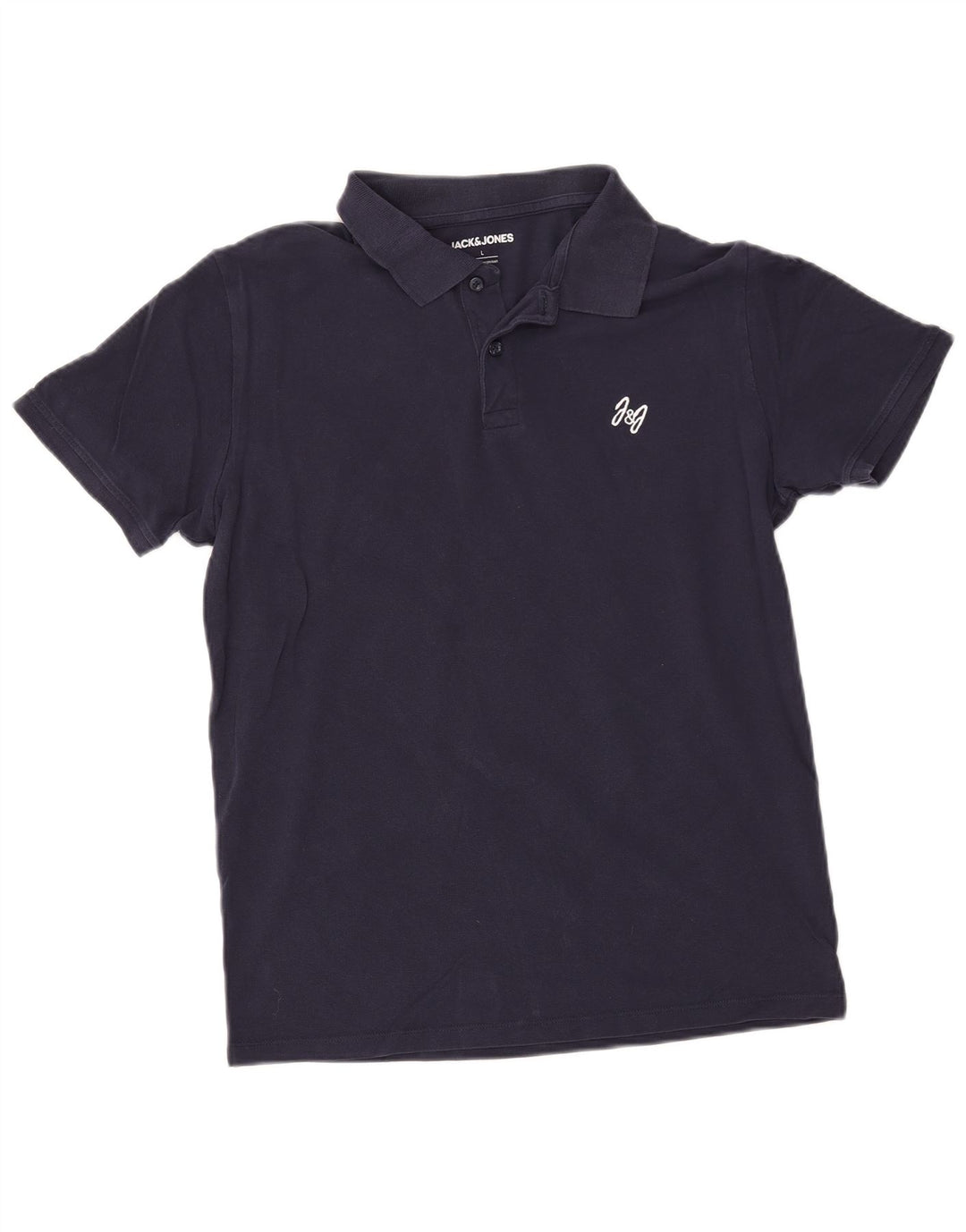 Jack & Jones Herren-Poloshirt, groß, marineblau, Baumwolle