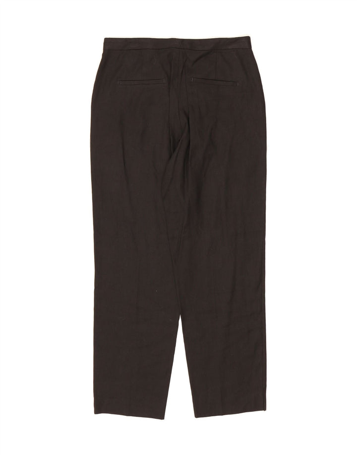 MASSIMO DUTTI Womens Straight Chino Trousers EU 38 Small W30 L27 Black Vintage Massimo Dutti and Second-Hand Massimo Dutti from Messina Hembry 