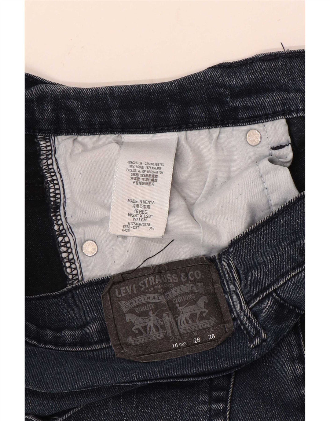 Levi's Jungen 511 Slim Jeans 15–16 Jahre W28 L28 Blau
