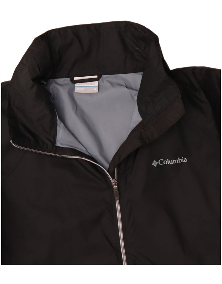 Columbia Damen Regenjacke UK 18 XL Schwarz Nylon