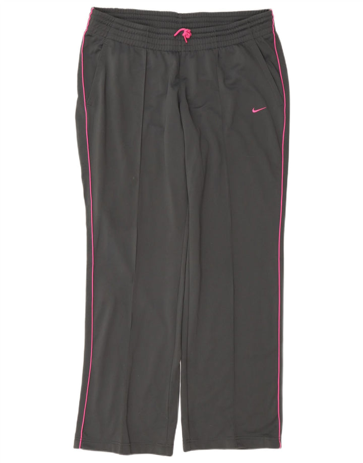 Nike Damen-Trainingshose UK 16/18 Large Grau Polyester