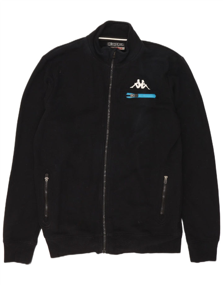 Kappa Herren Trainingsanzug Top Jacke XL Schwarz Baumwolle