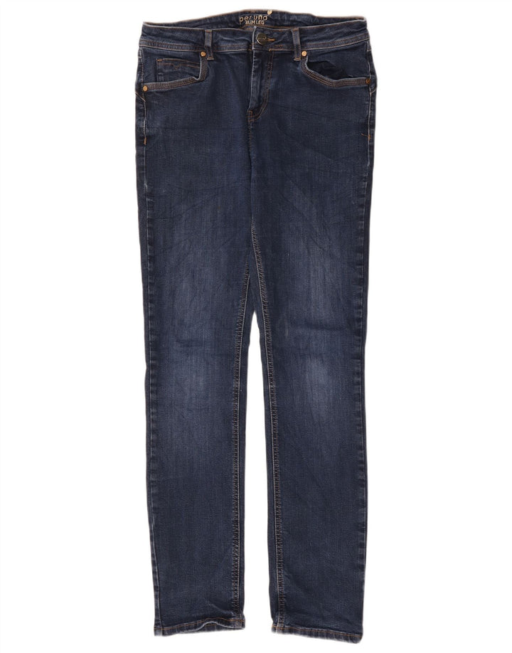 Marks & Spencer Damen Per Una Slim Jeans UK 12 Medium W32 L30 Marineblau