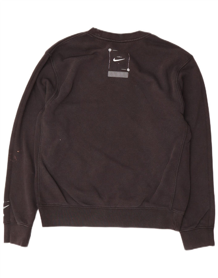 NIKE Herren-Sweatshirt mit lockerer Passform, Größe S, Schwarz, Baumwolle
