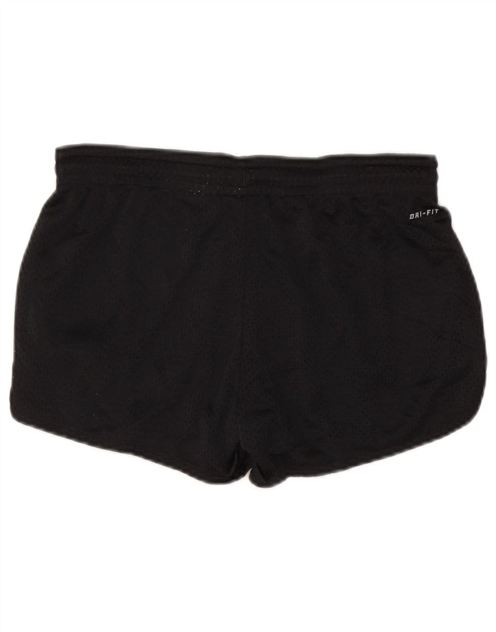 NIKE Damen Sportshorts UK 10 Small Schwarz Polyester