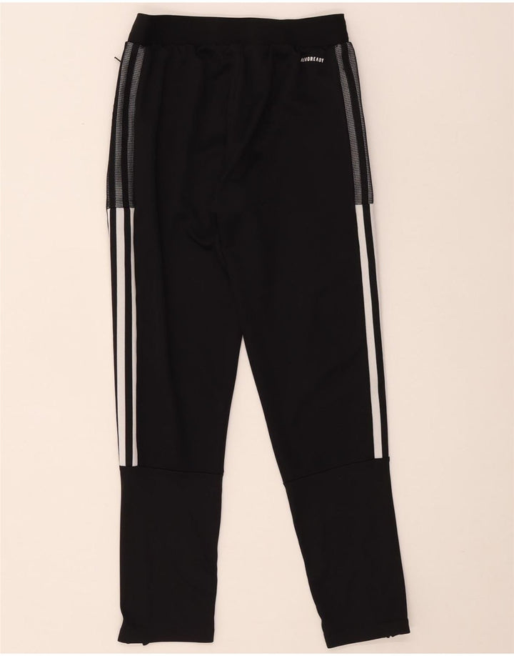 Adidas Trainingshose für Jungen, 11–12 Jahre, schwarzes Polyester