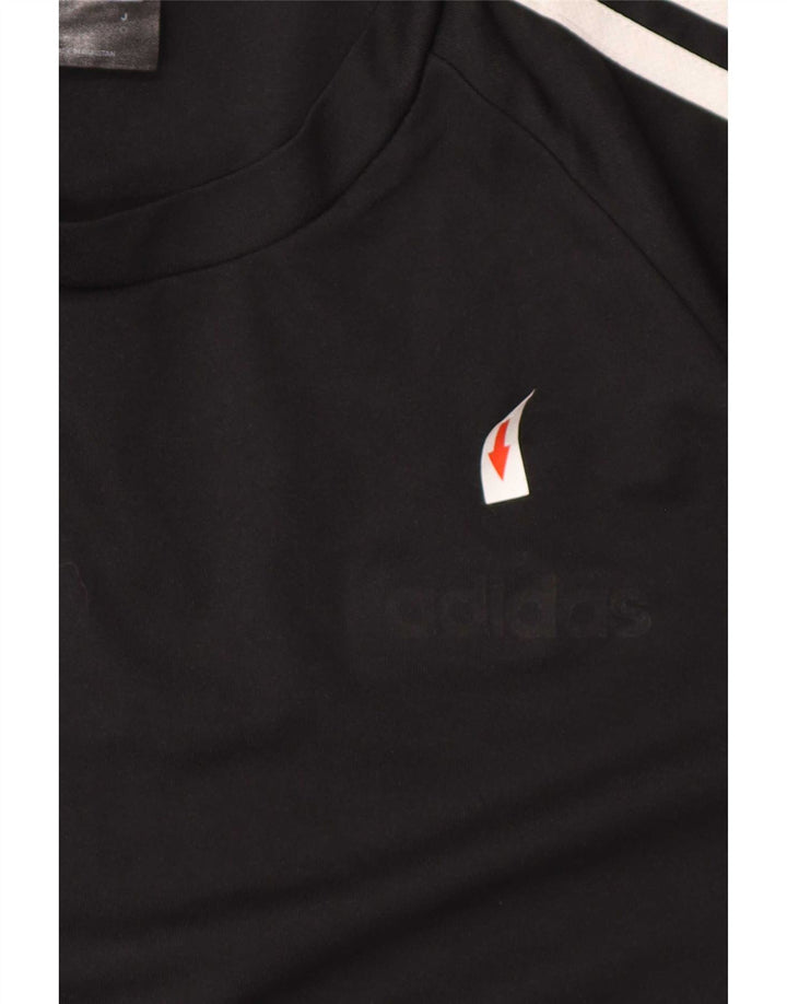 Adidas Herren Climalite T-Shirt Top Medium Schwarz Polyester Sport