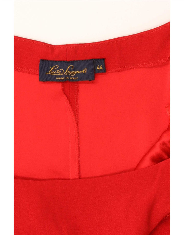 Luisa Spagnoli Damen Cami Top IT 44 Mittelrotes Acetat