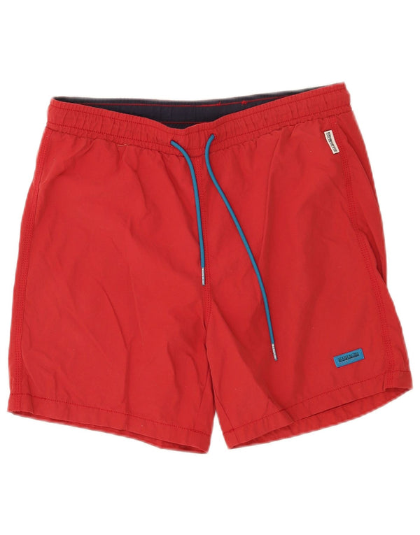 Napapijri Mens Geographic Swimming Shorts Medium Red Polyamide