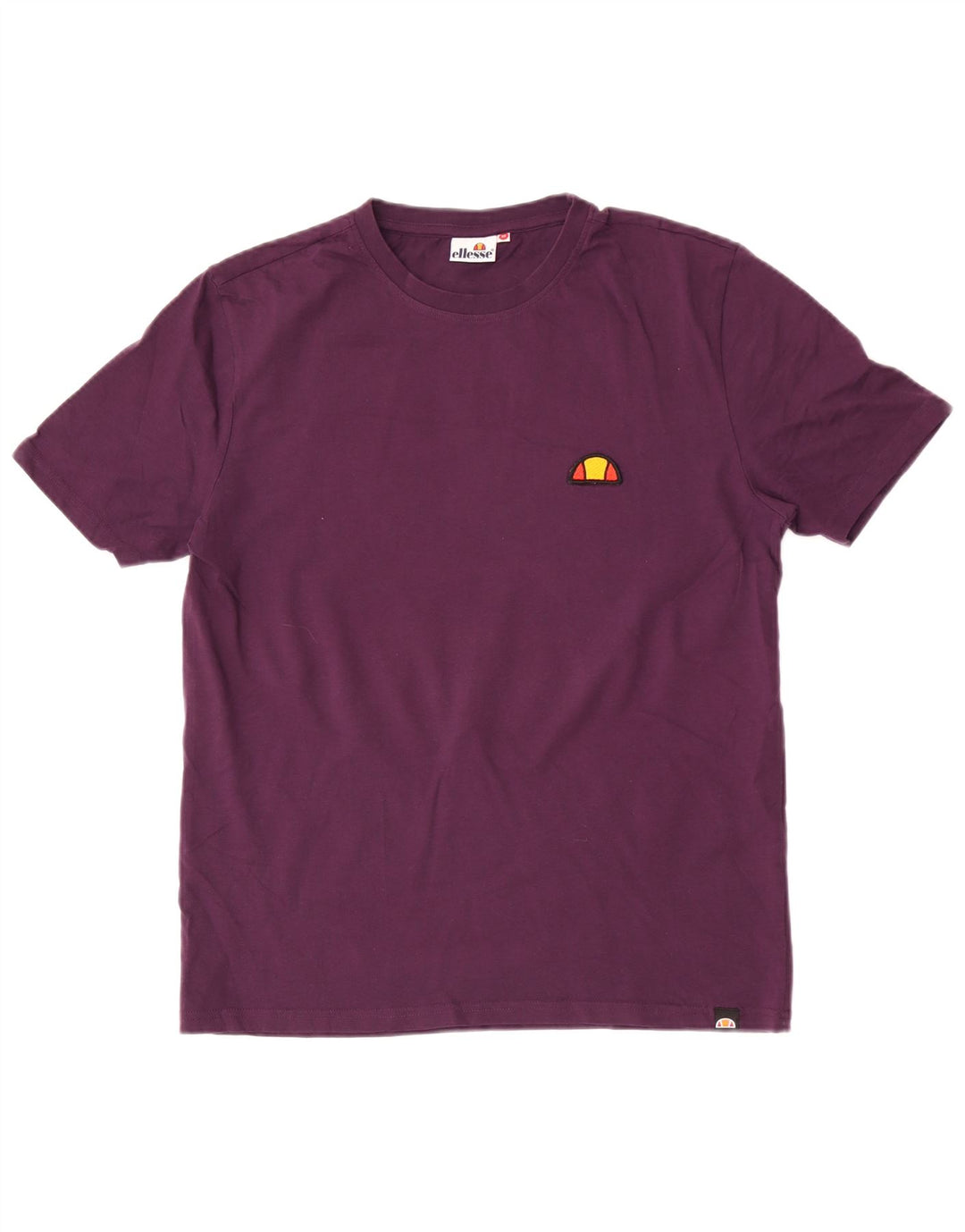 Ellesse Herren-T-Shirt-Oberteil aus mittelvioletter Baumwolle