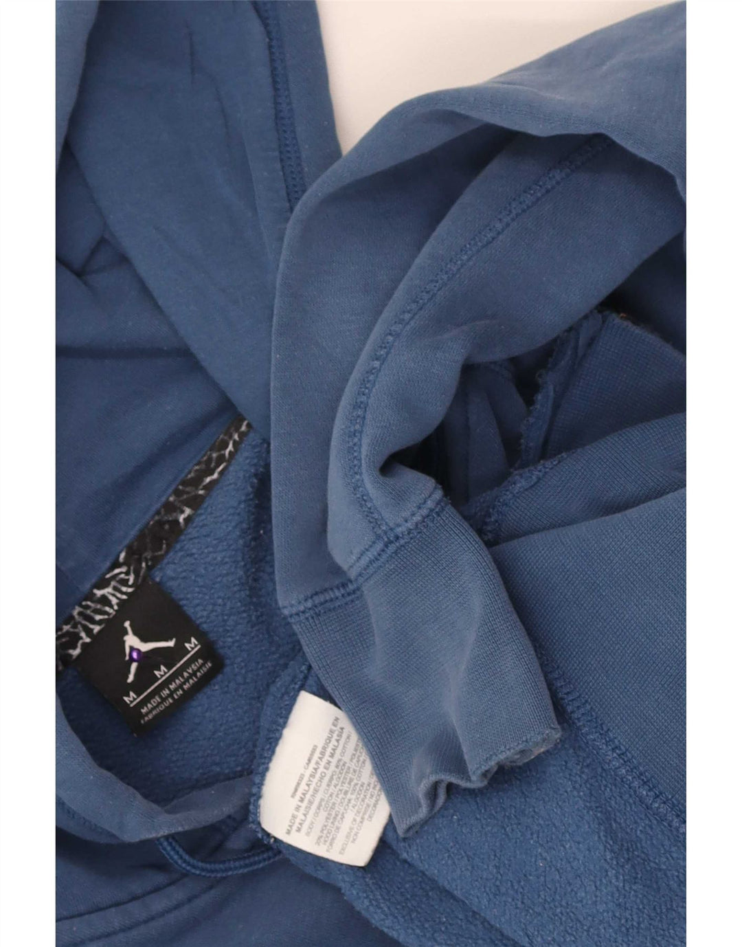 Jordan Herren-Kapuzenpullover mit Reißverschluss, mittelblaue Baumwolle