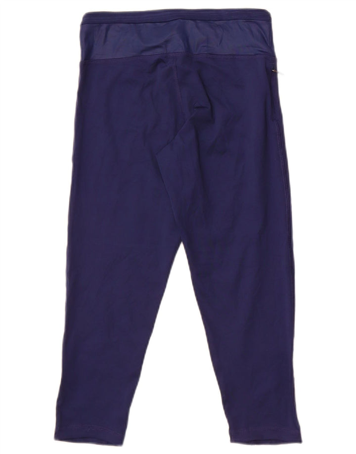 Adidas Damen Climacool Capri Leggings UK 4 XS Marineblau Polyester