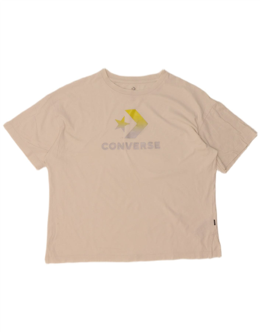 Converse Herren-T-Shirt in Übergröße mit Grafik, groß, aus weißer Baumwolle