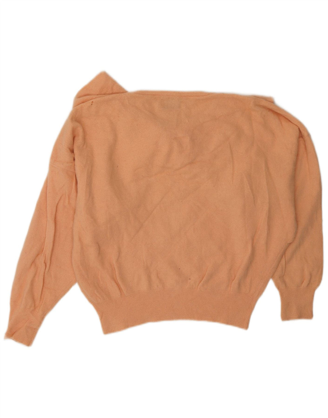 BENETTON Damen-Pullover mit bauchfreiem U-Boot-Ausschnitt, Gr. 12, Mittelrosa