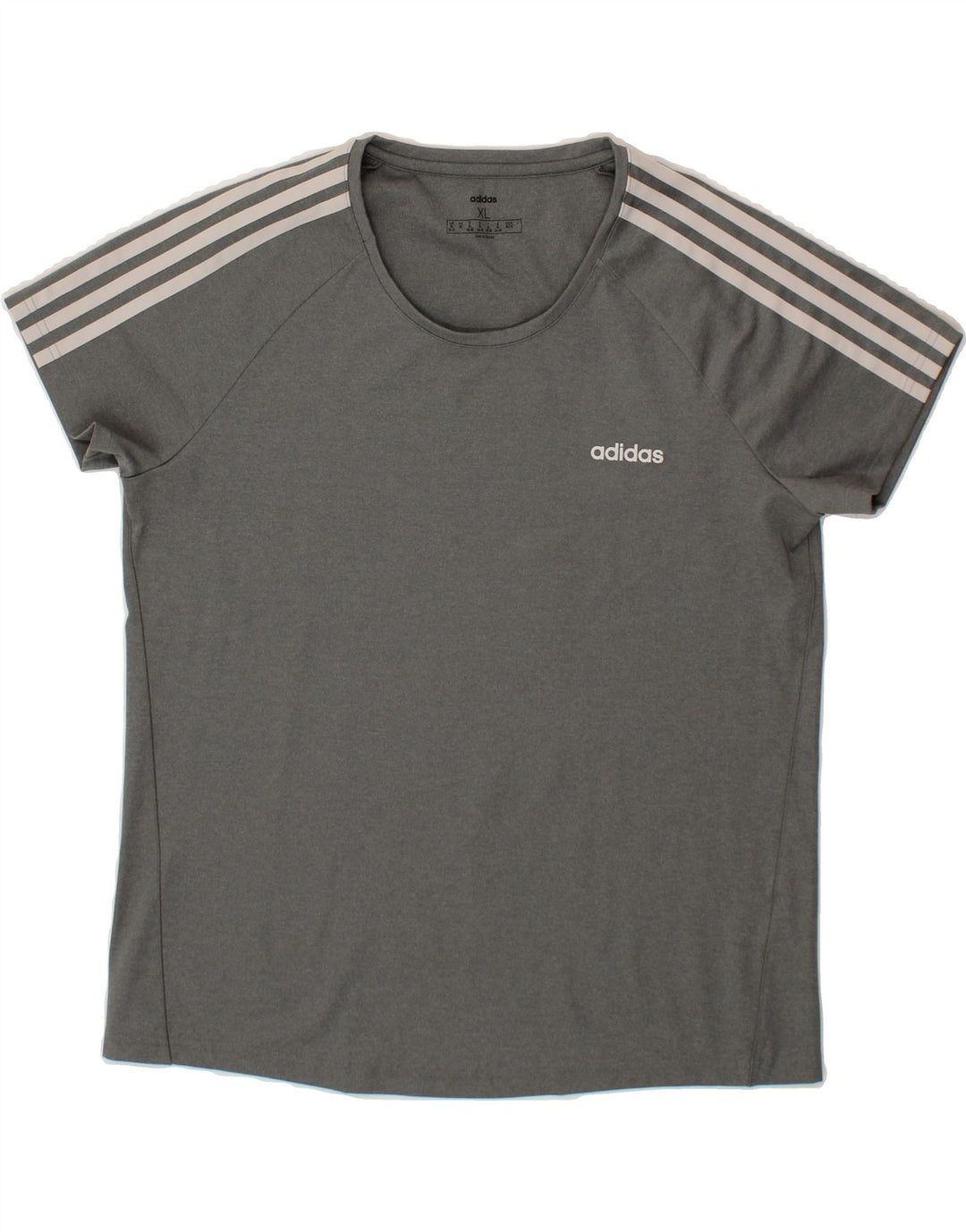 ADIDAS Womens Climalite T-Shirt Top UK 20/22 XL Grey Polyester Vintage Adidas and Second-Hand Adidas from Messina Hembry 