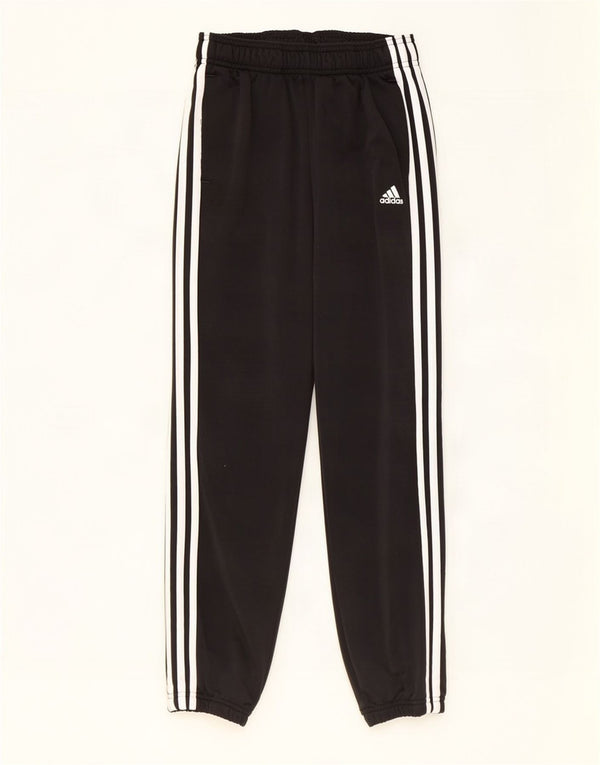Adidas Jungen-Trainingshose, Jogginghose, 11–12 Jahre, schwarzes Polyester