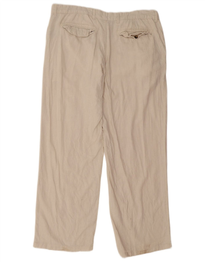 Marks & Spencer Herren Straight Regular Chinohose W38 L31 Off White