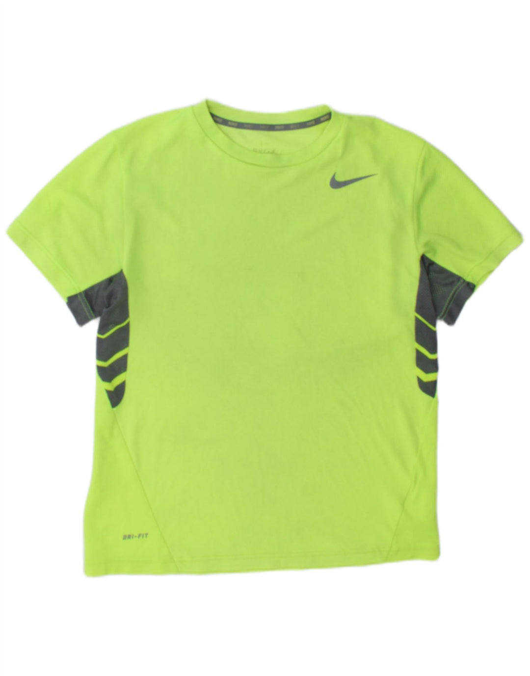 Nike Herren Dri Fit T-Shirt-Oberteil Mittelgrünes Farbblock-Polyester
