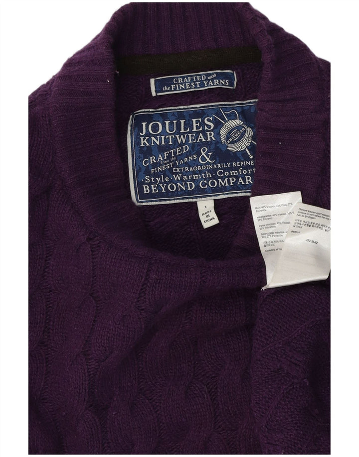 Joules Herren-Pullover mit Rundhalsausschnitt, groß, violett, Viskose