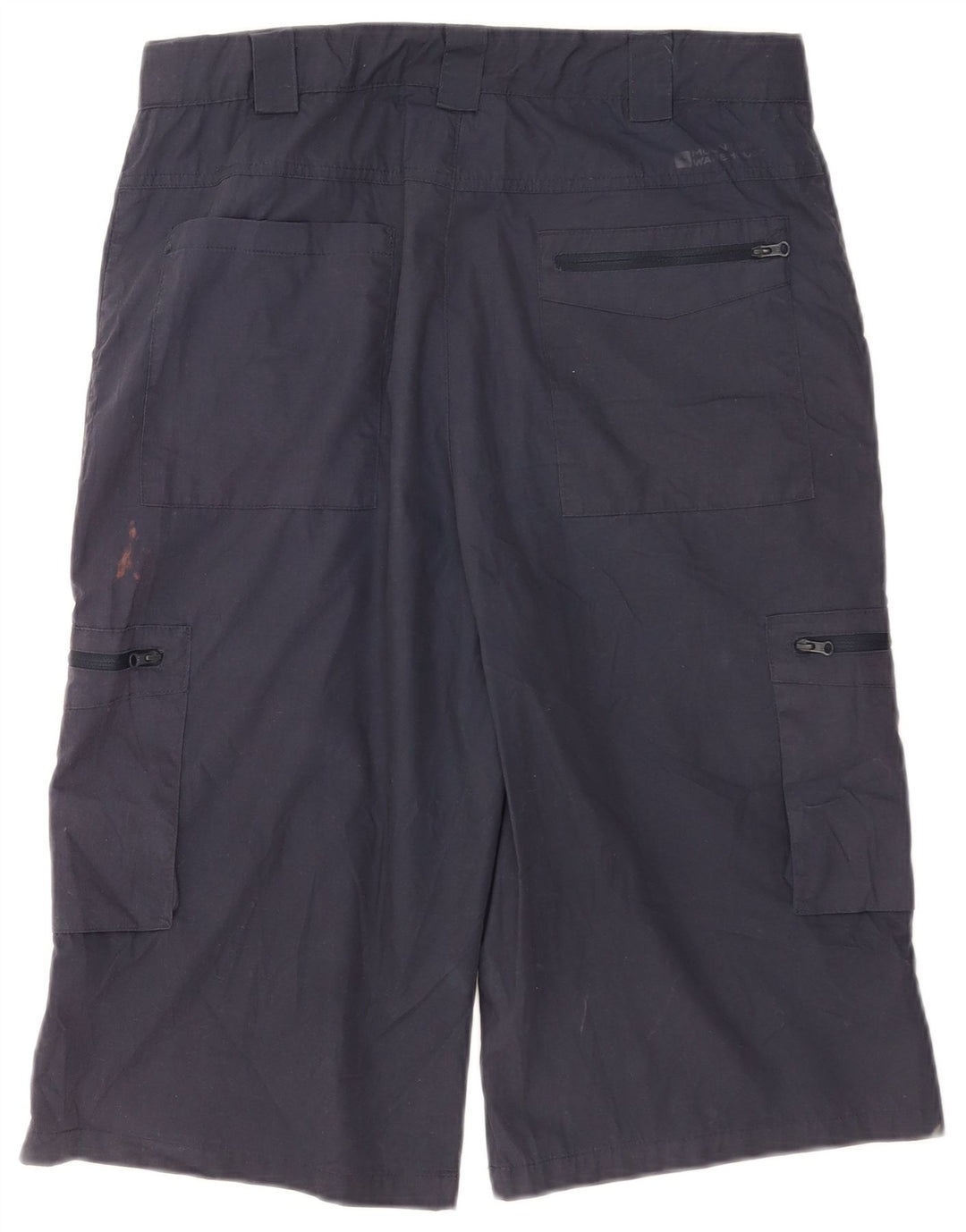Mountain Warehouse Herren-Cargo-Bermudashorts, W32, mittelmarineblaues Polyester