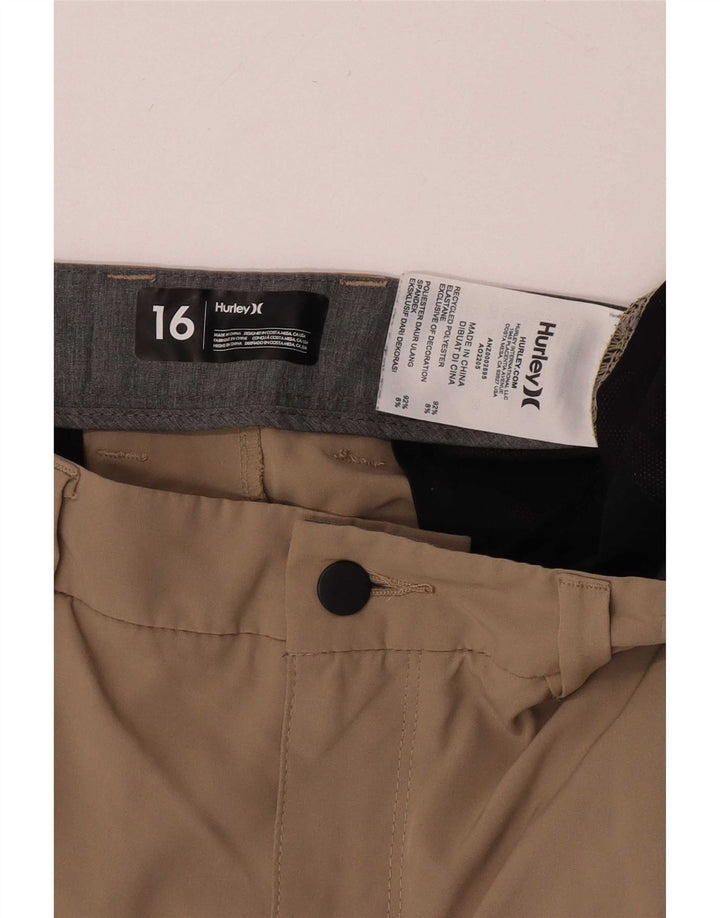 Hurley Chino-Shorts für Jungen, 15–16 Jahre, W33, Khaki, Polyester