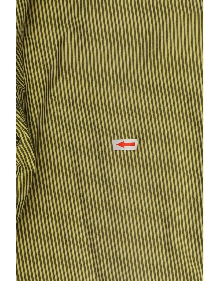 Armani Herren Cargoshorts EU 48 Medium W36 Grüne Nadelstreifen-Baumwolle