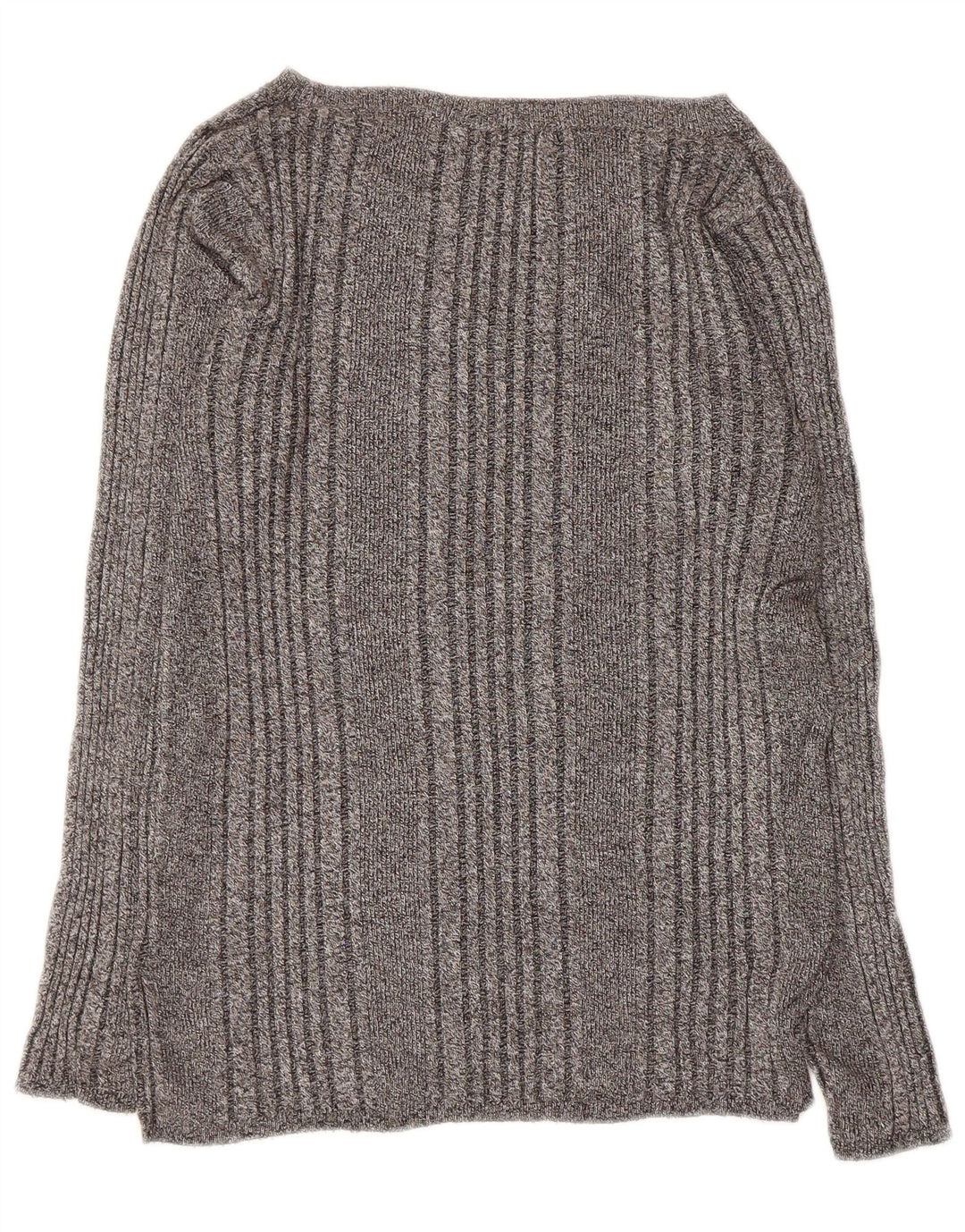 Marks & Spencer Damen-Pullover mit U-Boot-Ausschnitt, Gr. 12, Mittelgrau meliert