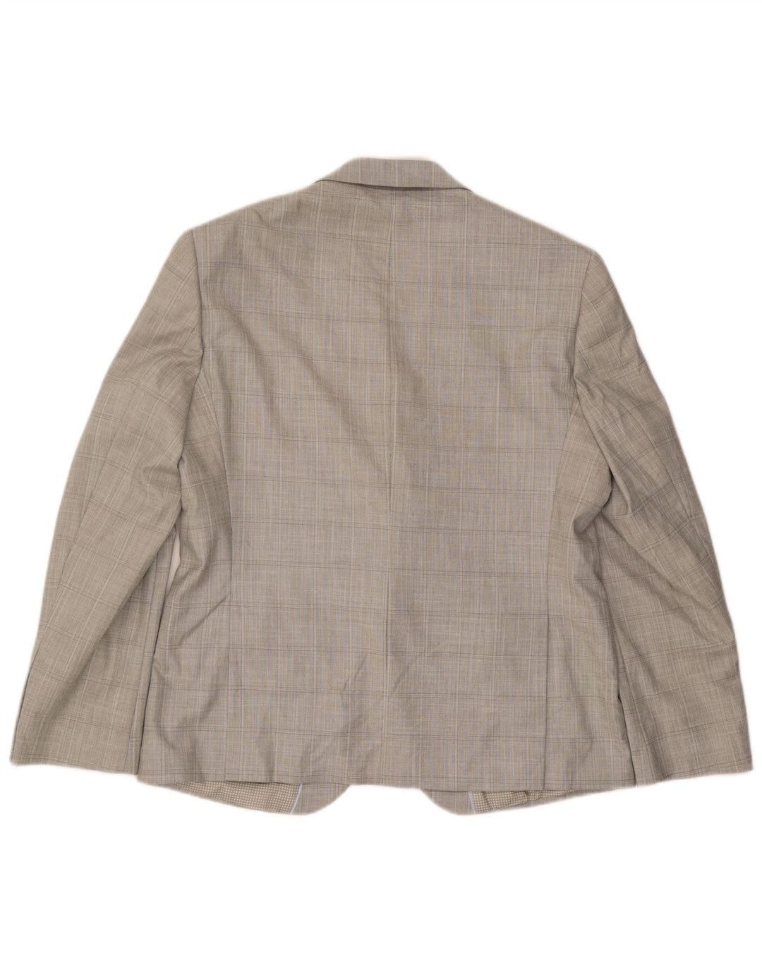 Marks & Spencer Maßgeschneiderte Herren-Blazerjacke mit 2 Knöpfen, Gr. 42, groß, grau kariert