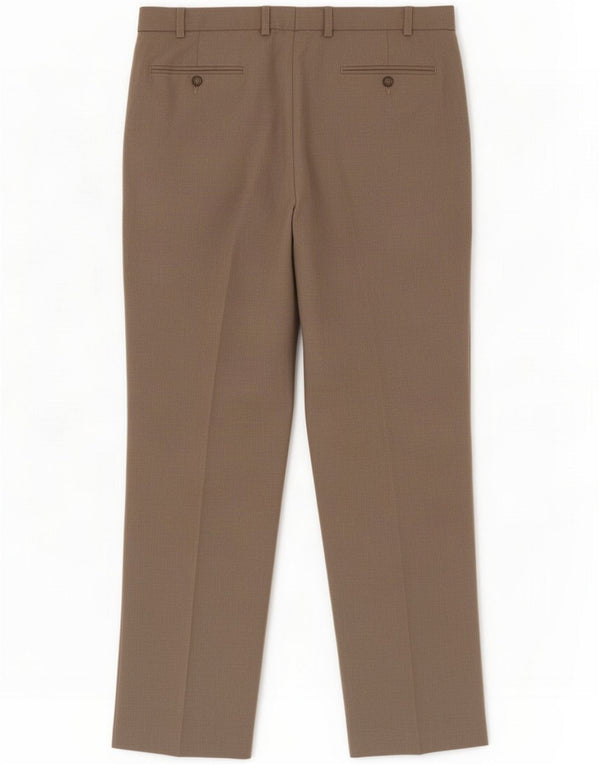 Marks & Spencer Herren-Anzughose in normaler Passform, W38, L31, Beige, Polyester