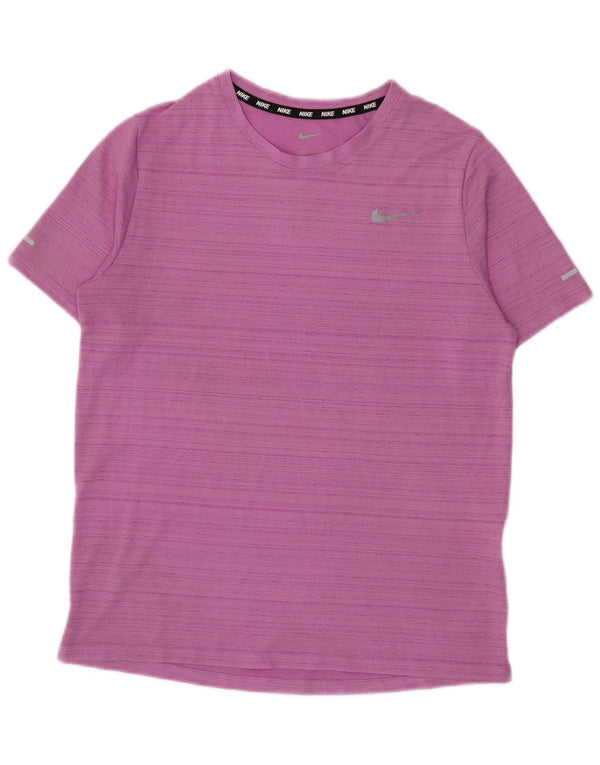 Nike Jungen Dri Fit Graphic T-Shirt Top 13–14 Jahre XL Lila Nadelstreifen