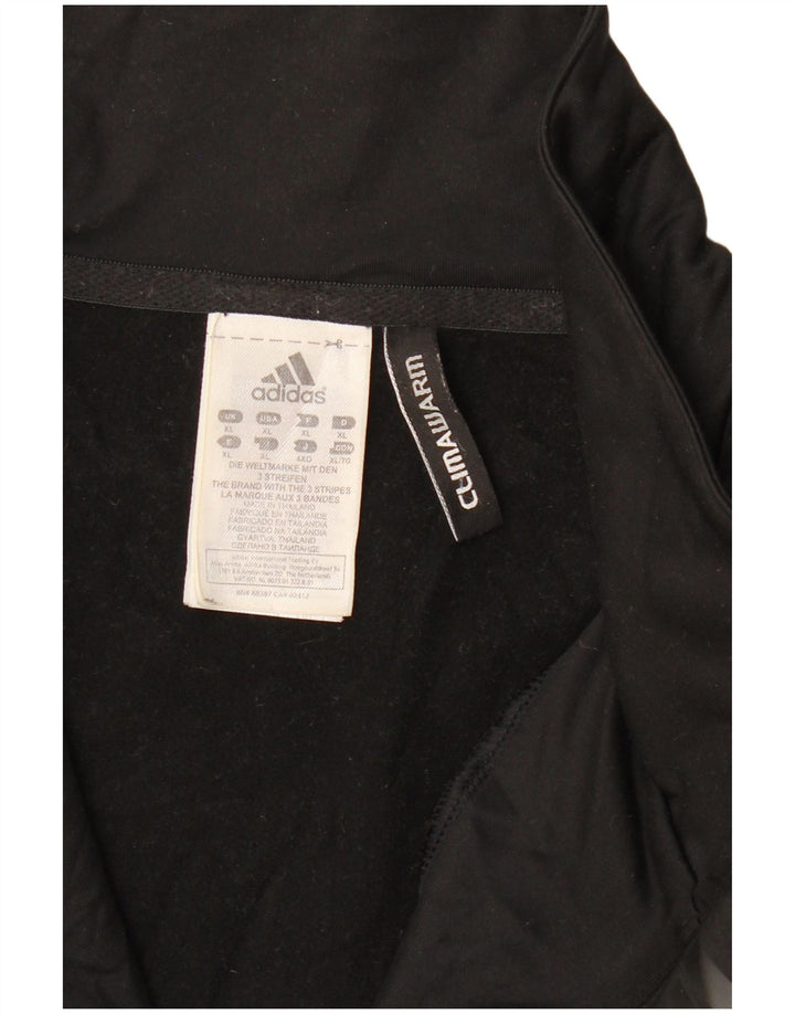ADIDAS Herren Climawarm Zip Neck Sweatshirt Pullover XL Schwarz Polyester