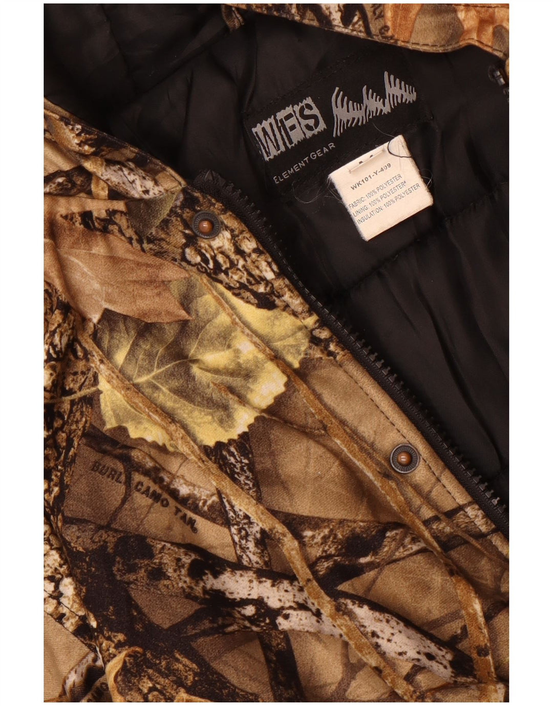 WFS Element Gear Jungen Bomberjacke 11-12 Jahre Medium Khaki Camouflage
